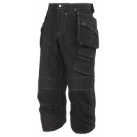 Snickers 3923 Rip-stop Pirate Trousers Black